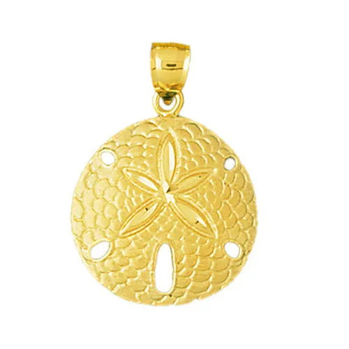 14K Gold 19MM Sand Dollar Pendant Goldia PreStyled Sets
