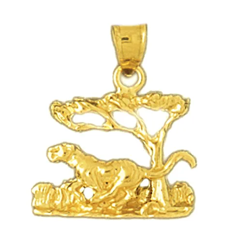 14K Gold Safari Jaguar Pendant Goldia PreStyled Sets