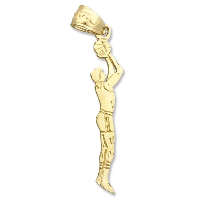14K Gold Shootout Basketball Pendant Goldia PreStyled Sets