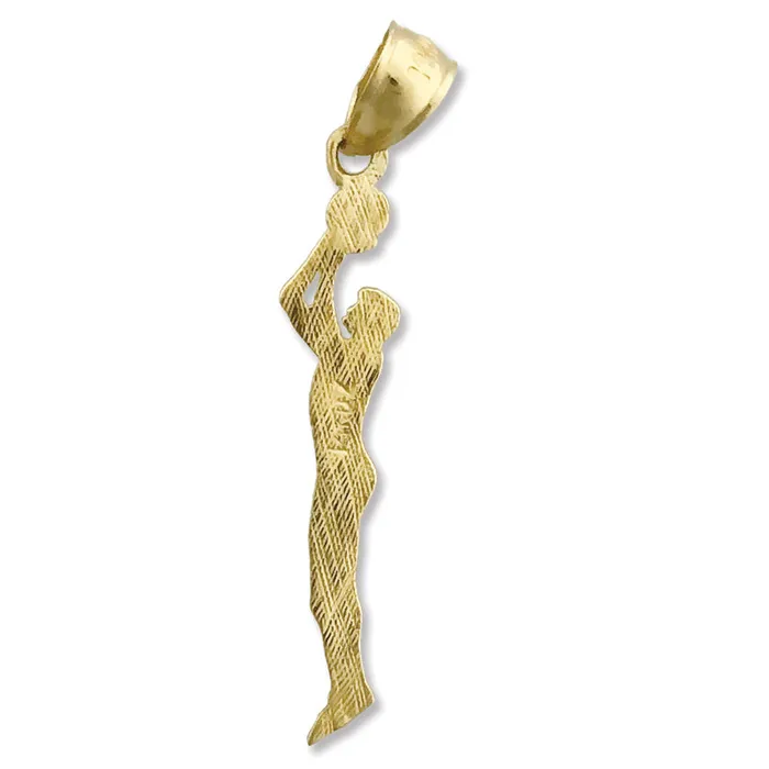 14K Gold Shootout Basketball Pendant Goldia PreStyled Sets