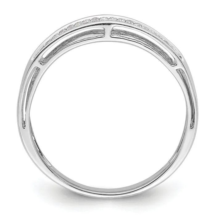 14k White Gold 15 Ct Lab Grown Diamond VSSI G Ladies Band Ring Goldia Rings