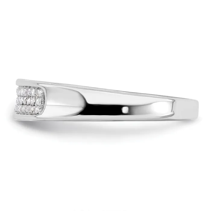 14k White Gold 15 Ct Lab Grown Diamond VSSI G Ladies Band Ring Goldia Rings