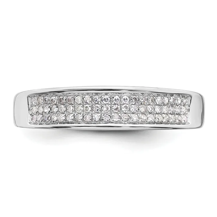 14k White Gold 15 Ct Lab Grown Diamond VSSI G Ladies Band Ring Goldia Rings