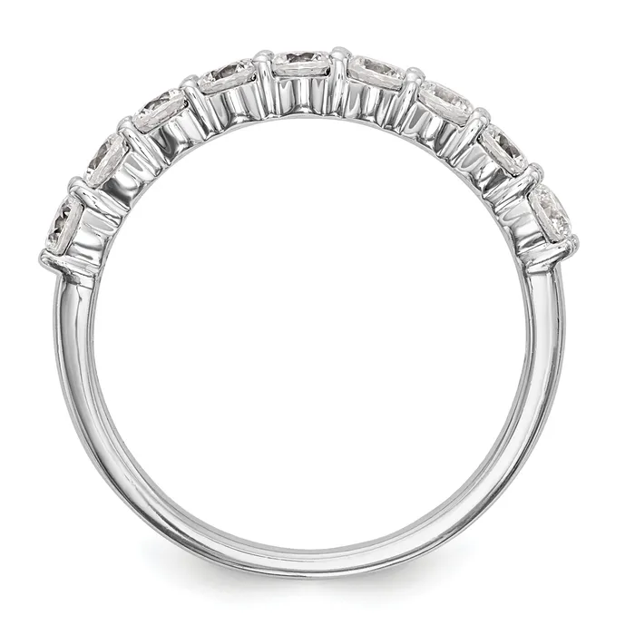 14k White Gold 34 Ct Lab Grown Diamond VSSI G Wedding Band Ring Goldia Rings