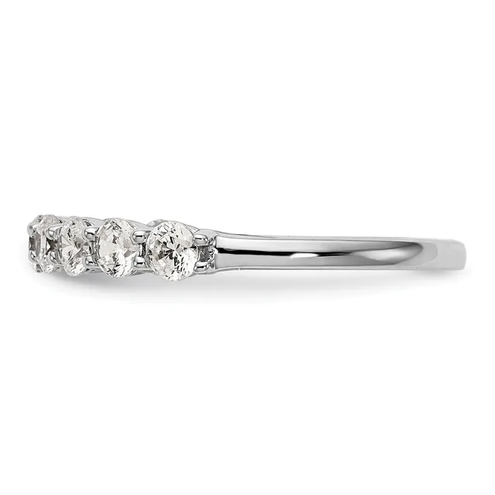 14k White Gold 34 Ct Lab Grown Diamond VSSI G Wedding Band Ring Goldia Rings