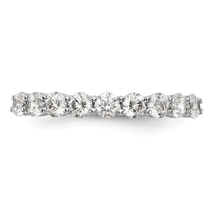 14k White Gold 34 Ct Lab Grown Diamond VSSI G Wedding Band Ring Goldia Rings