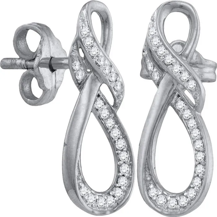 14k White Gold Round Diamond Fashion Earrings 16 Cttw gndatlanta Earrings 14k White Gold Round Diamond Fashion Earrings 16 Cttw gndatlanta Earrings