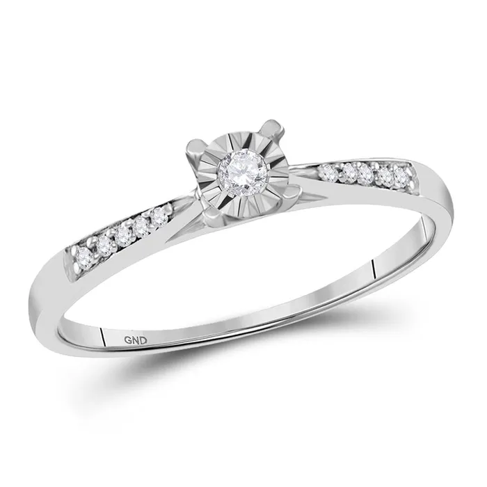 14k White Gold Round Diamond Solitaire Bridal Engagement Ring 110 Cttw gndatlanta Rings 14k White Gold Round Diamond Solitaire Bridal Engagement Ring 110 Cttw gndatlanta Rings