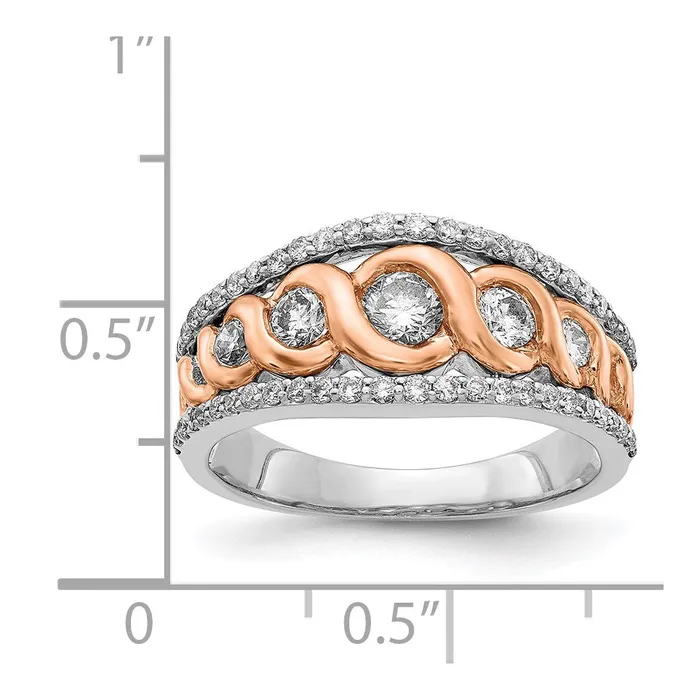 14k WhiteRose Gold Real Diamond Ring Goldiacom Rings