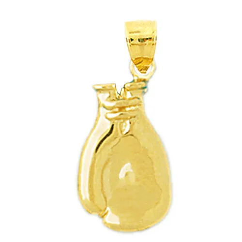 Charm Necklaces 14K Gold Training Boxing Glove Charm Goldia
