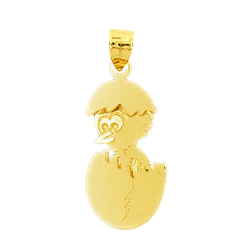 Charm Necklaces Goldia 14K Gold Hatched Duckling Charm