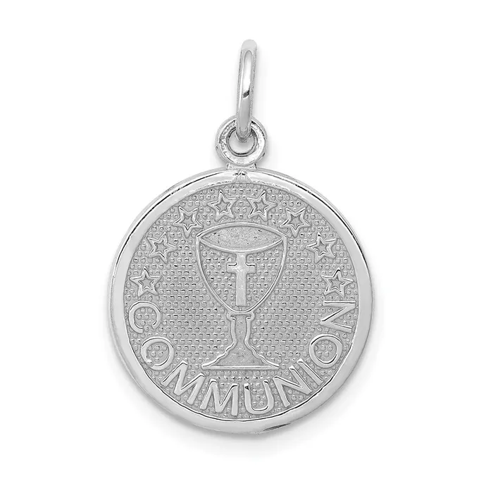 Charm Necklaces Goldia 14k White Gold Communion Charm