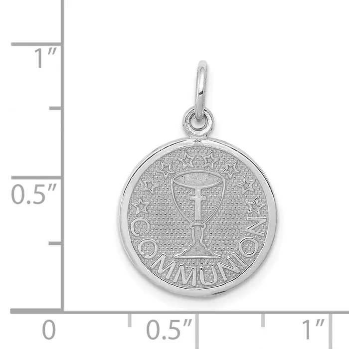Charm Necklaces Goldia 14k White Gold Communion Charm