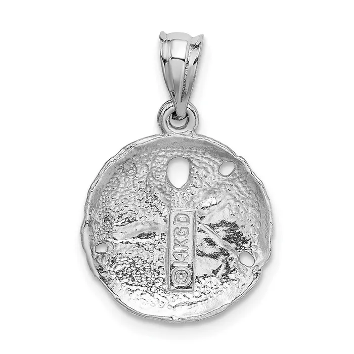 Charm Necklaces Goldia 14k White Gold Sanddollar Charm