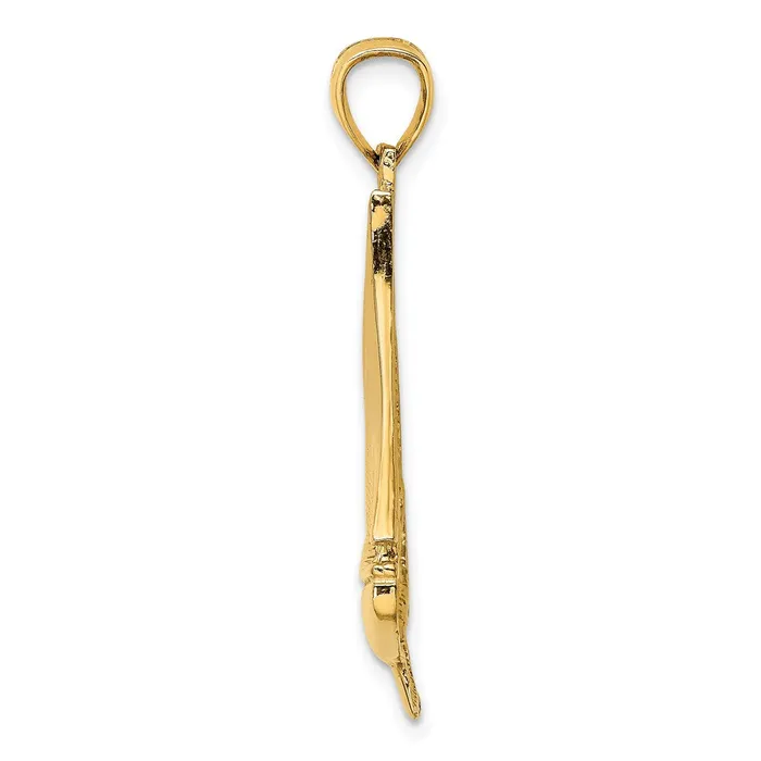 Charm Necklaces Goldia 14k Yellow Gold 2D Polished Sailboat Charm