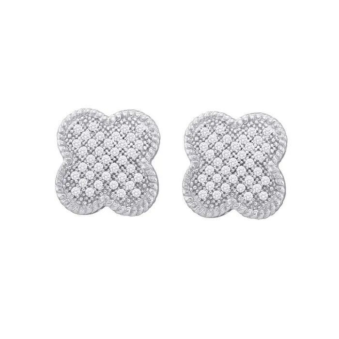 Earrings gndatlanta 14CTWDiamond FLOWER EARRINGS