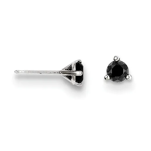 Earrings goldiaca 14k 25ct Black Diamond Stud Earrings