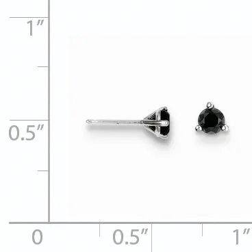 Earrings goldiaca 14k 25ct Black Diamond Stud Earrings
