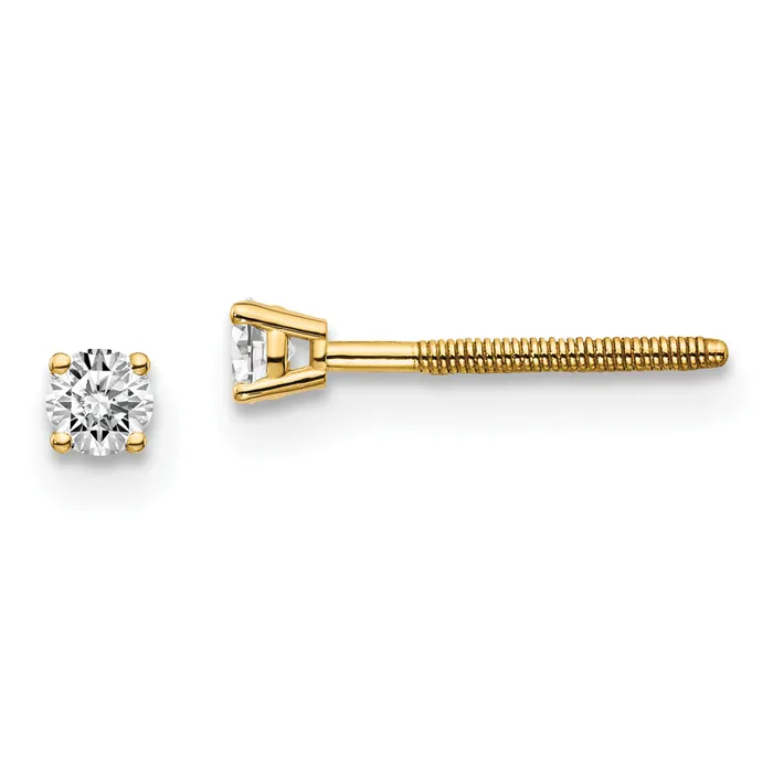 Earrings goldiaca 14ky 10ct VS2SI1 G I Diamond Stud Thread onoff Post Earrings Earrings goldiaca 14ky 10ct VS2SI1 G I Diamond Stud Thread onoff Post Earrings