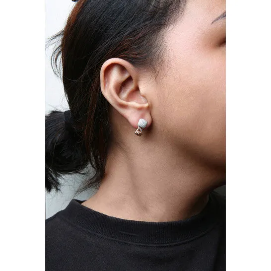 Earrings JMS always Original Haus of Brilliance 18K Rose Gold 34 Cttw Round Diamond Pave Cuban Chain Huggie Earrings GH Color SI1SI2 Clarity Earrings JMS always Original Haus of Brilliance 18K Rose Gold 34 Cttw Round Diamond Pave Cuban Chain Huggie Earrings GH Color SI1SI2 Clarity