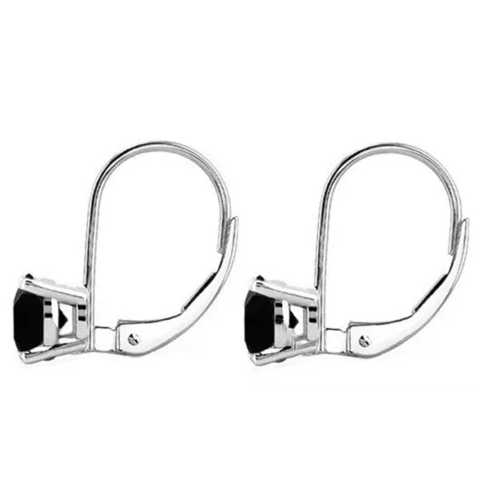 Earrings JMS always Original Maulijewels 060 Carat Natural Black Diamond Lever Back Earrings Dangle Style Available in 14k White Gold Black I1I2 Earrings JMS always Original Maulijewels 060 Carat Natural Black Diamond Lever Back Earrings Dangle Style Available in 14k White Gold Black I1I2