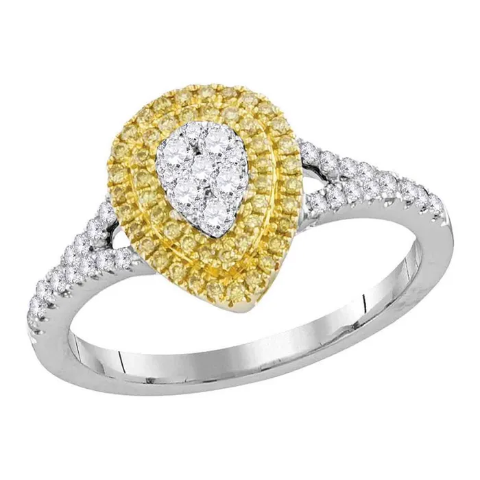 gndatlanta 12CTWDiamond YELLOW RING Rings