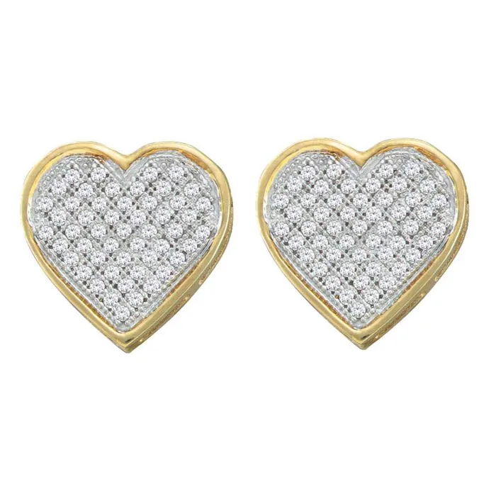 gndatlanta 13CTWDiamond GIFT HEART EARRINGS Earrings