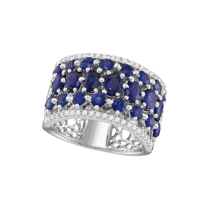 gndatlanta Rings 15CTWDiamond 2 34CTSAPPHIRE RING