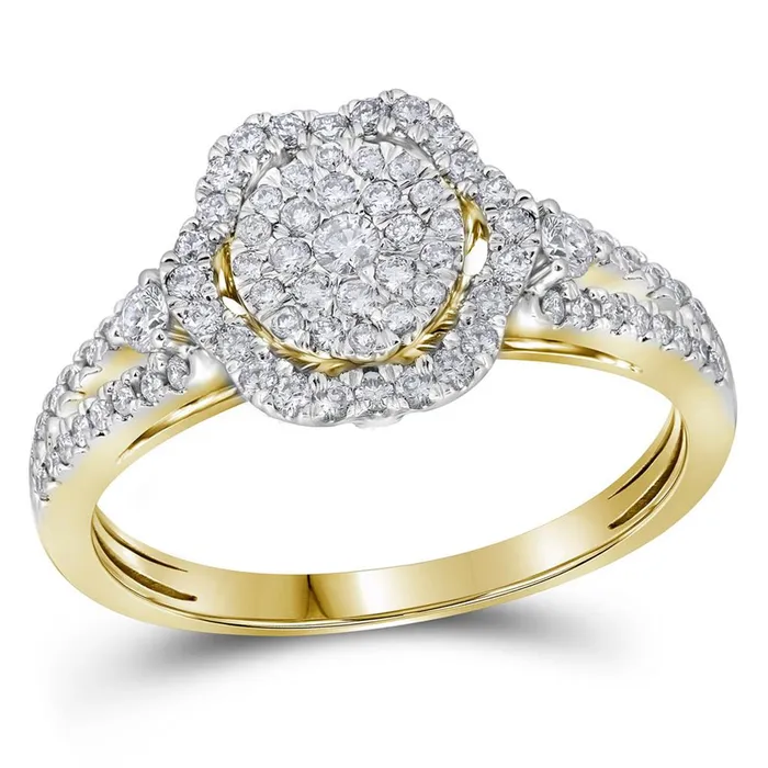 gndatlanta Rings 14k Yellow Gold Diamond Bridal Engagement Ring 58 Cttw gndatlanta Rings 14k Yellow Gold Diamond Bridal Engagement Ring 58 Cttw