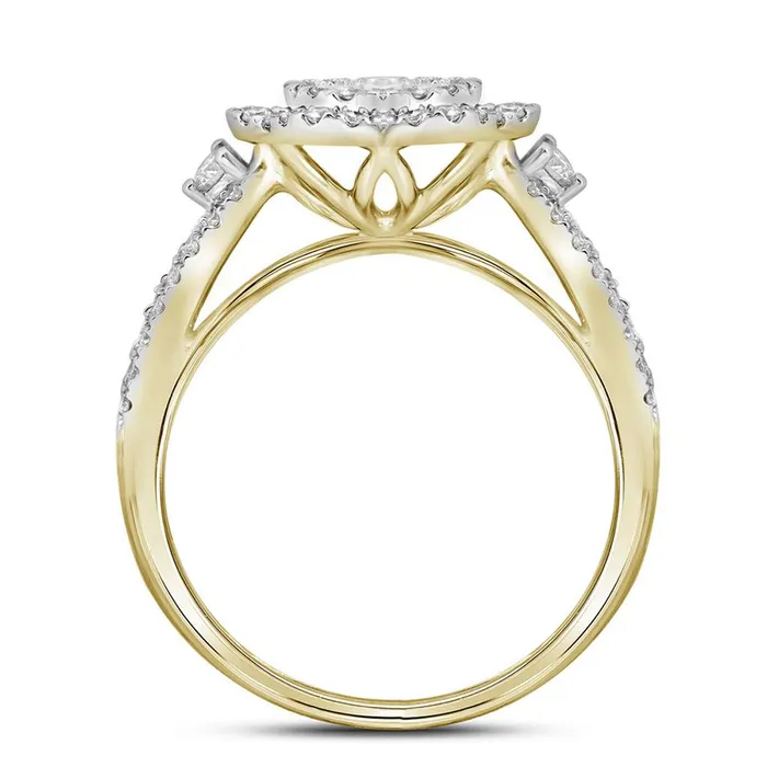 gndatlanta Rings 14k Yellow Gold Diamond Bridal Engagement Ring 58 Cttw
