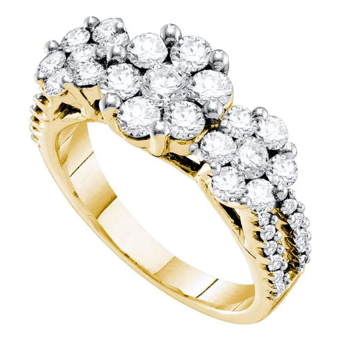gndatlanta Rings 20CTWDiamond 3FLOWER RING