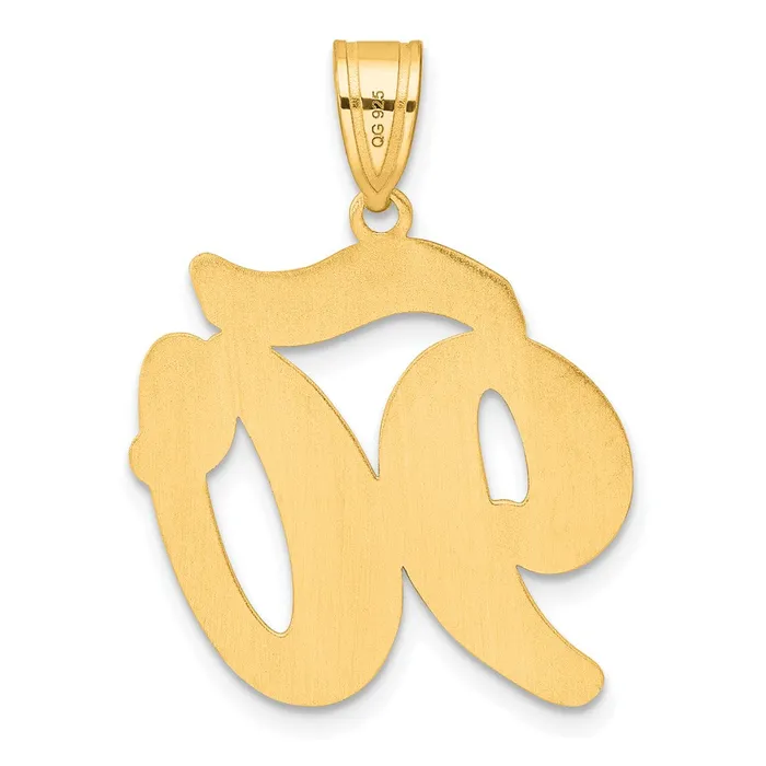 Goldia 14k Yellow Gold Brushed Border Script Number 90 Pendant PreStyled Sets