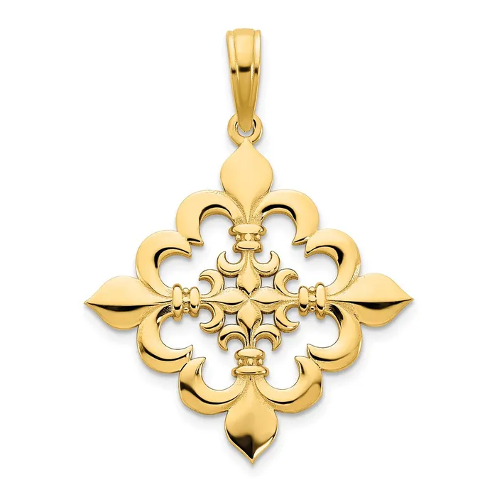Goldia 14k Yellow Gold Fancy Pendant PreStyled Sets