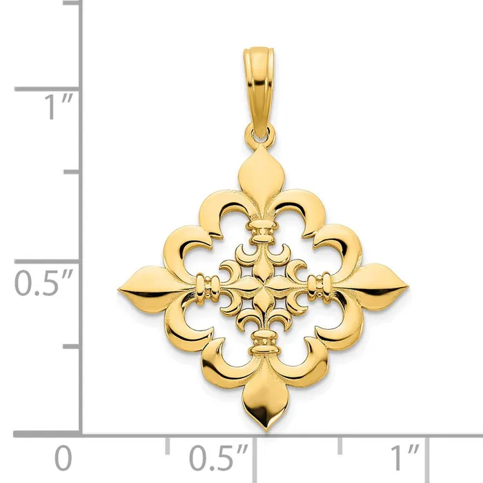 Goldia 14k Yellow Gold Fancy Pendant PreStyled Sets