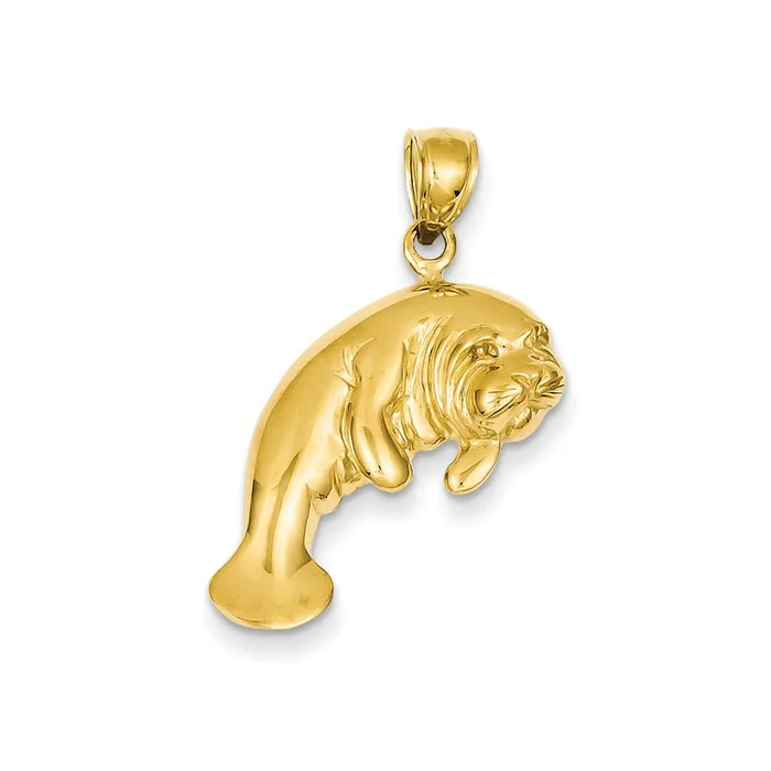 Goldia 14k Yellow Gold Manatee Pendant PreStyled Sets