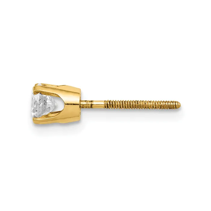 goldiaca Earrings 14k Single Stud Diamond Earring