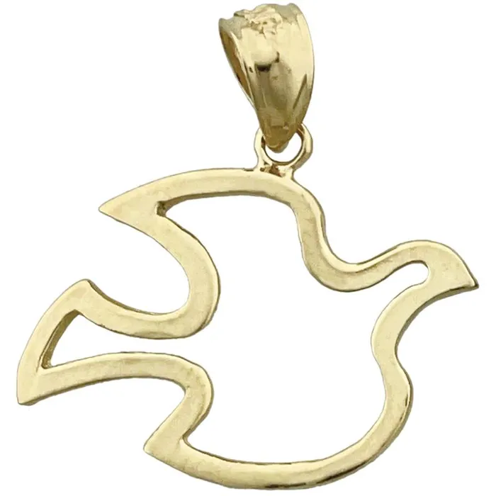 Goldia Charm Necklaces 14K Gold Holy Spirit Dove Charm