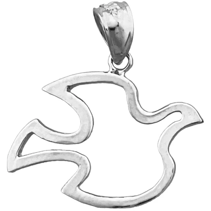 Goldia Charm Necklaces 14K Gold Holy Spirit Dove Charm