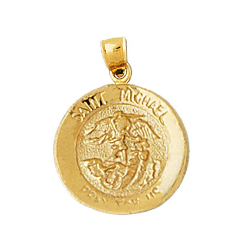 Goldia Charm Necklaces 14K Gold Saint Michael Charm