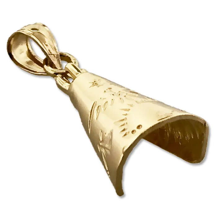 Goldia Charm Necklaces 14K Gold Teepee Charm