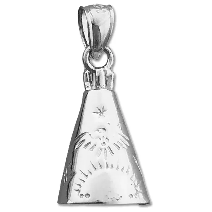 Goldia Charm Necklaces 14K Gold Teepee Charm