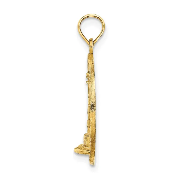 Goldia Charm Necklaces 14k Yellow Gold CAPE COD Lighthouse Charm