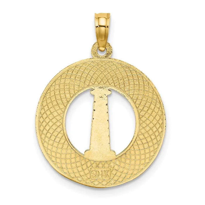 Goldia Charm Necklaces 14k Yellow Gold CAPE COD Lighthouse Charm