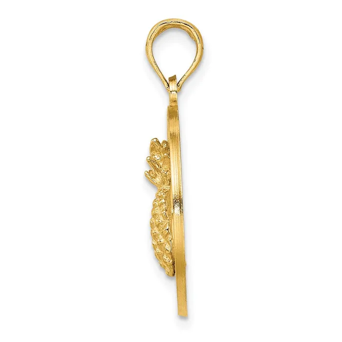 Goldia Charm Necklaces 14k Yellow Gold CHARLESTON Pineapple Charm