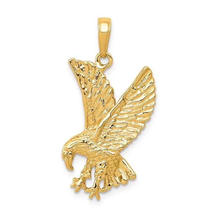 Goldia Charm Necklaces 14k Yellow Gold Eagle Charm