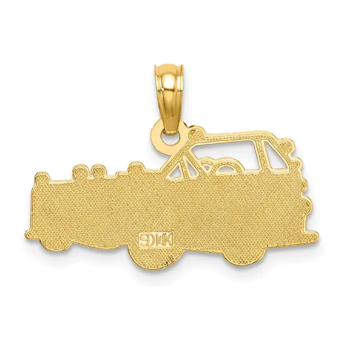 Goldia Charm Necklaces 14k Yellow Gold Fire Truck Charm