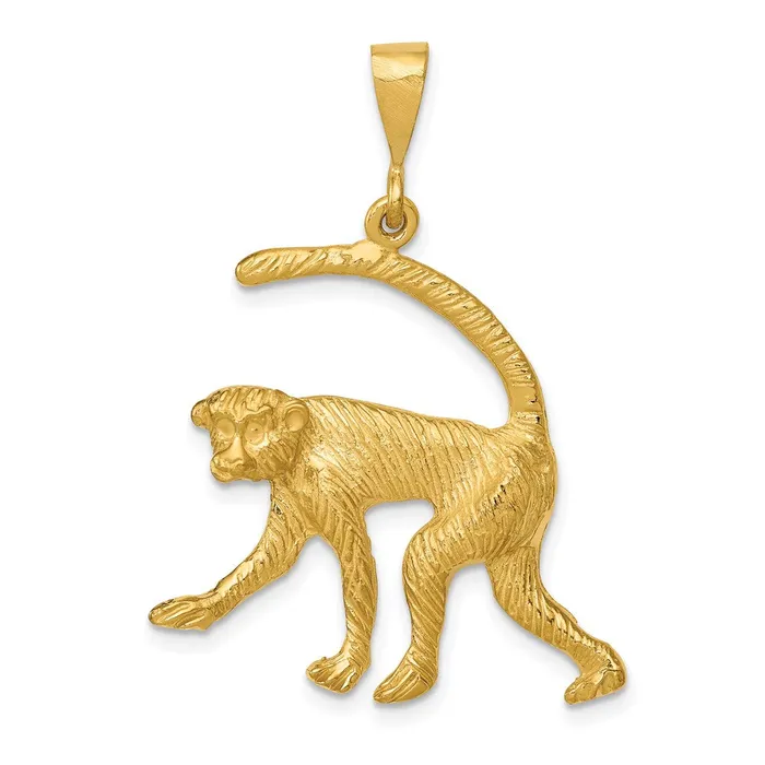 Goldia Charm Necklaces 14k Yellow Gold Monkey Charm