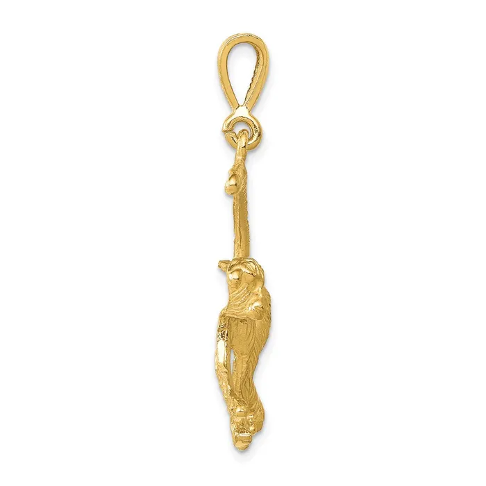 Goldia Charm Necklaces 14k Yellow Gold Monkey Charm