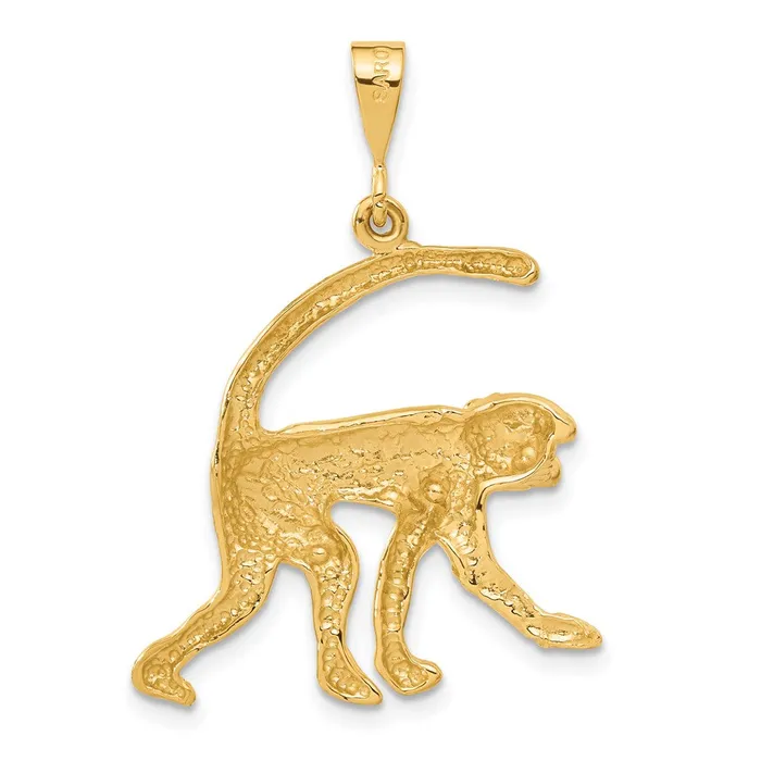 Goldia Charm Necklaces 14k Yellow Gold Monkey Charm