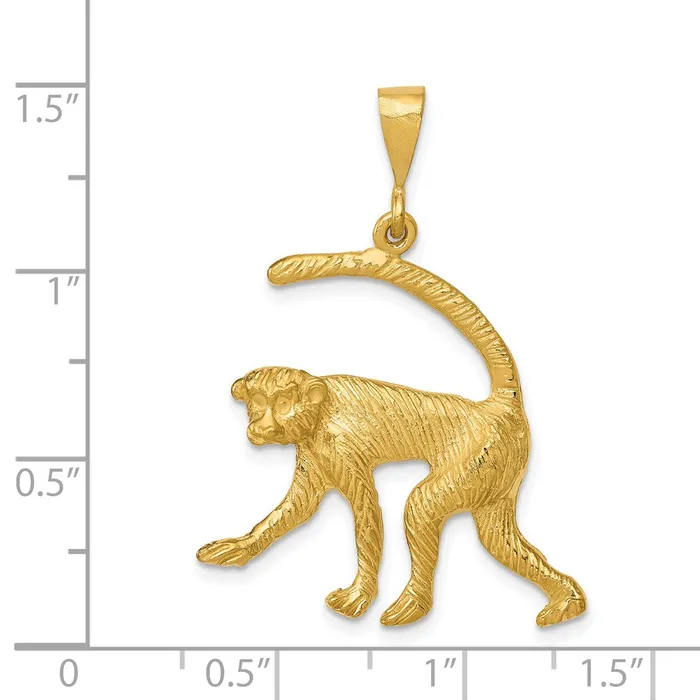 Goldia Charm Necklaces 14k Yellow Gold Monkey Charm